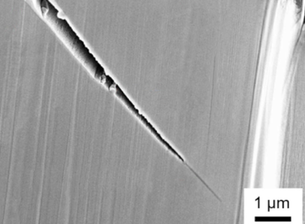 Visuel représentant une fissure de corrosion sous contrainte